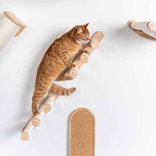 Katzen Katzentreppe Set Kletterwand für große Katzen (Beige) - Beige