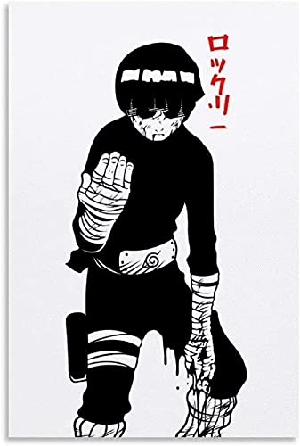 YangTing Inspirational Growth Anime Posters Wall Decor for Teens Room (Rock Lee,12×18 inch-No Framed) - Rock Lee 12×18 inch-No Framed