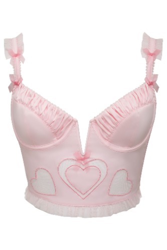 Heart Bustier | S / Pink