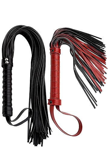 DERINODEM Riding Whips for Horses 20" 27", Horse Set Whip Leather, Equestrian Horse Whips, Black Whip Leather, Red Leather Horse Whip, Red Riding Whip