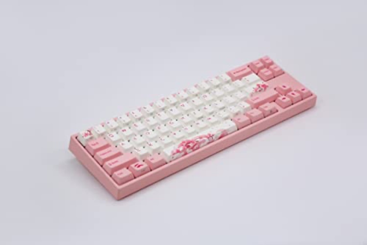 Varmilo Ducky x MIYA Mac Pro Sakura R2 White LED 65% Double Shot PBT Mechanical Keyboard (Cherry MX Brown) - Cherry MX Brown
