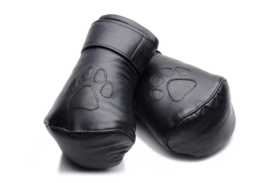 Strict Leather Padded Puppy Mitts