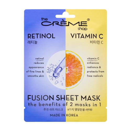 The Creme Shop - Retinol & Vitamin C Fusion Sheet Mask