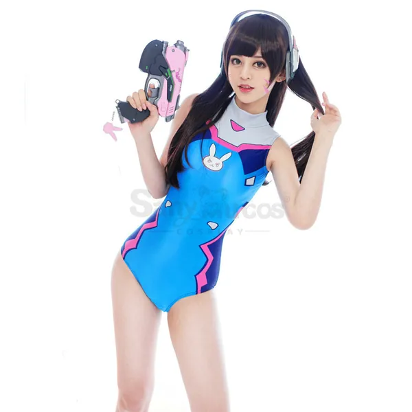 【In Stock】Game Overwatch Cosplay Swimsuit Dva Cosplay Costume