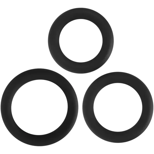 3 Pc. Silicone Cock Ring Set - Penis Rings | Adam & Eve