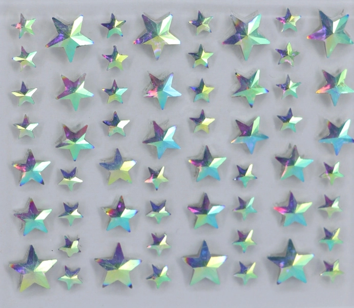 Iridescent Star Face Gems