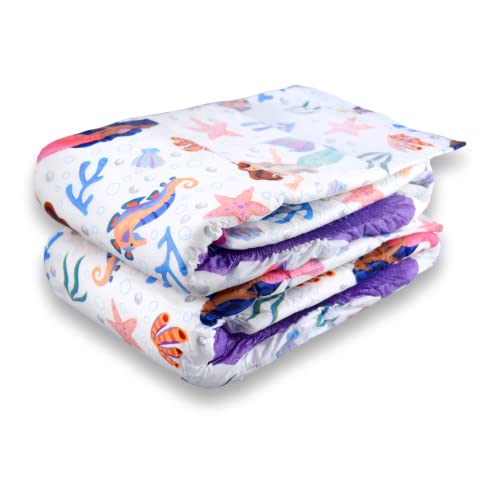 Rearz - Mermaid Tales - All-Night Adult Diapers (Sample 2 Pack) (Large) - Large (Pack of 2)