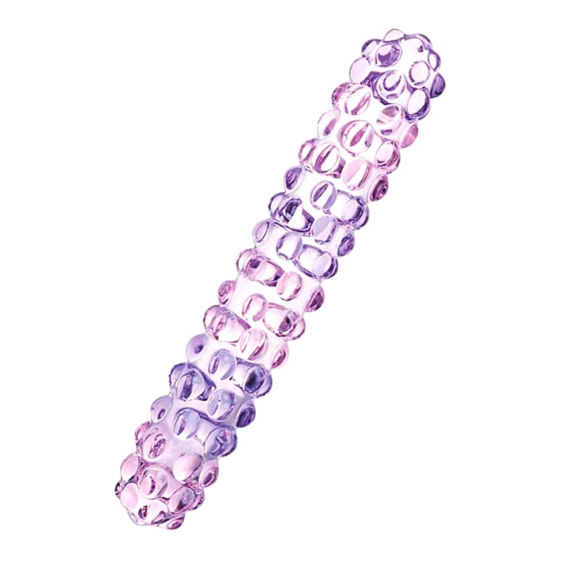 Gläs Purple Rose Nubby Glass dildo