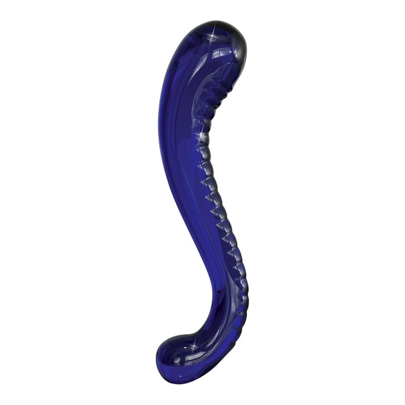 Pipedream Icicles No 70 | Curved glass dildo | Double ended