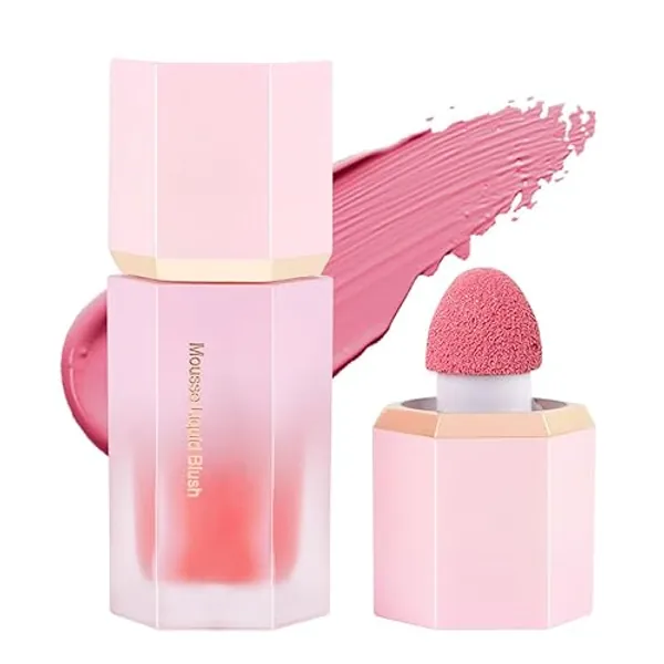LOPHE Blush Stick, Mattes Leichtes und Atmungsaktives Liquid Blush Flüssig, Waterproof Rouge Beauty Wand, Natürliches Aussehen Long-Wearing Face Make Up Pen für Frauen （01#love）