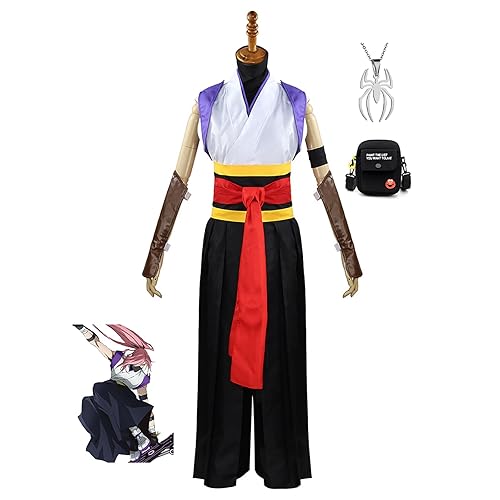 JOHLCR Anime Sk∞ Cherry Blossom Cosplay Kostüm mit Halskette Geschenk für Manga-Liebhaber Outfits Uniform Halloween-Karneval-Party-Verkleidung für Bühnenaufführungen, Anime-Ausstellungen - S - Schwarz