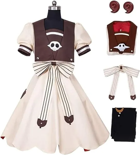 Bokerom Anime Toilet-Bound Hanako-kun Yashiro Nene Cosplay Kostüm Halloween Party Schuluniform Kleid Anzug (Yashiro Nene,S)