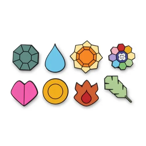 Kanto Gym Badge Magnets (8-Pack)