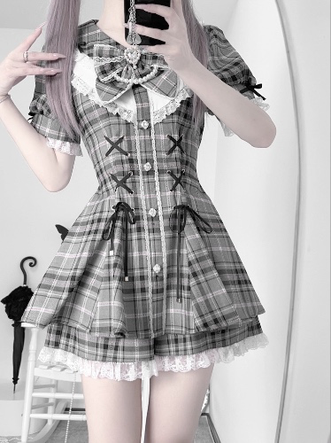 Jirai Kei Plaid Set up