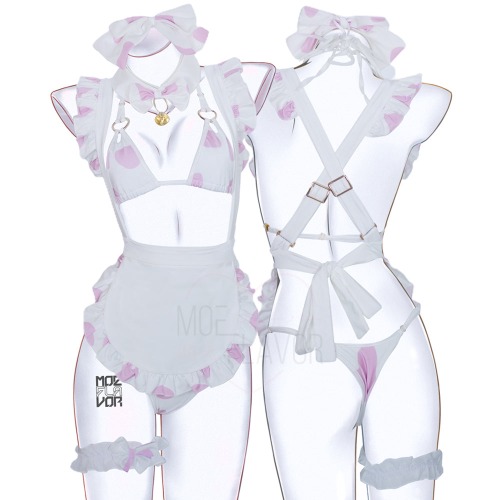 Love Dessert Cow Maid - Pink / 2XL/3XL