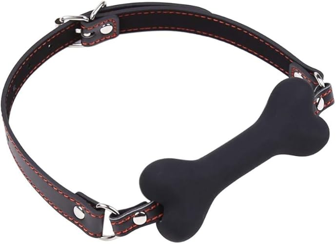 Mouth Plug Plastic Mouth Ball Silicone Ball Plug Mouth Gag Ball Silicone Leather Gag Mouth Adjustable Strap Toys Portable for Women Q311004