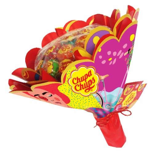 Chupa Chups Lollipop Flower Bouquet, 19 lollipops 