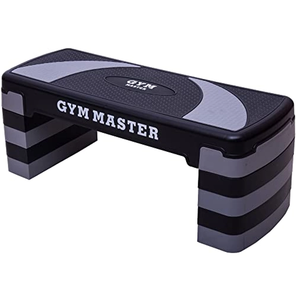 GYM MASTER Adjustable Step Aerobics Workout Platform Stepper