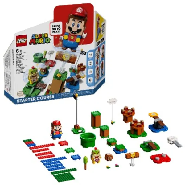 LEGO Super Mario Adventures with Mario Starter Course 71360 Building Kit, Interactive LEGO Set Featuring LEGO Mario, Bowser Jr. and Goomba Figures, New 2020 (231 Pieces)