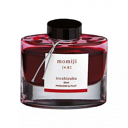 Pilot Iroshizuku Fountain Pen Ink - 50 ml Bottle - Momiji Autumn Leaves (Crimson) (japan import)