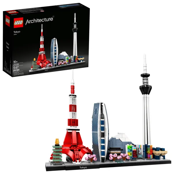 LEGO Architecture Skylines: Tokyo 21051 Building Kit, Collectible Architecture Building Set for Adults, New 2020 (547 Pieces) - 