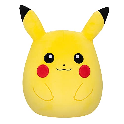 Squishmallow 10'' Pokemon Yellow Electric Mouse Plush Kellytoy Ultrasoft Stuffed Animal Toy Soft Squishy (Yellow Pokemon)