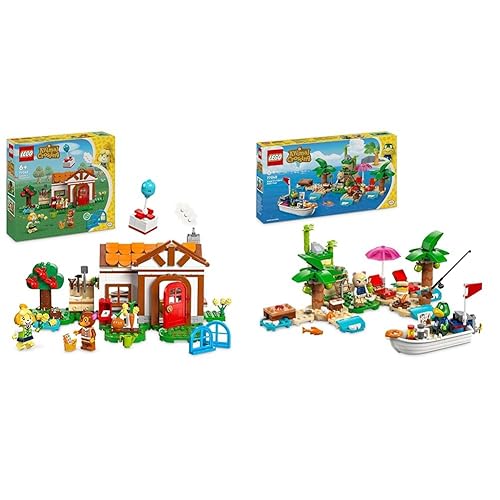 LEGO Animal Crossing Isabelle’s House Visit, Creative Building Toy for 6 Plus Year Old Kids & Animal Crossing Kapp’n’s Island Boat Tour, Buildable Creative Toy for 6 Plus Year Old Kids - + TOY_BUILDING_BLOCK,77048