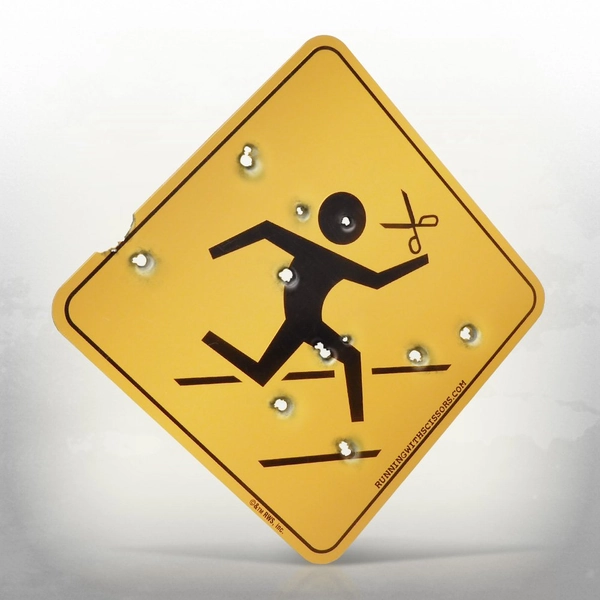 running with scissors sign