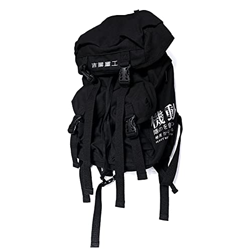 MFCT Men's Techwear Backpack Japanese School Bag - Black