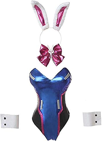 Catchcostume D.va Bunny Costume Dva Cosplay Bunny Girl Bodysuit One Piece Bunny Suit - X-Large