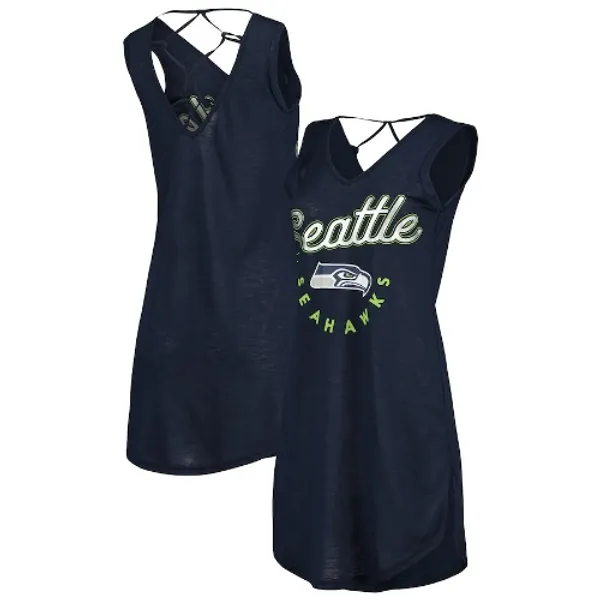 Swim v-neck cover-up dress