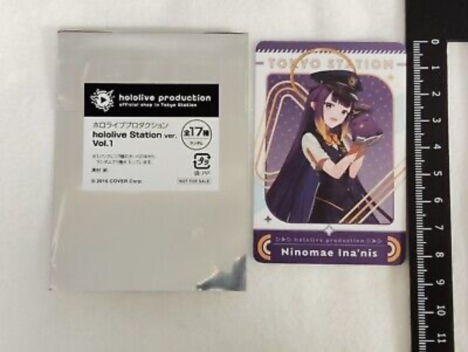hololive Ninomae Ina’nis novelty style card official shop in Tokyo Station 2024  | eBay