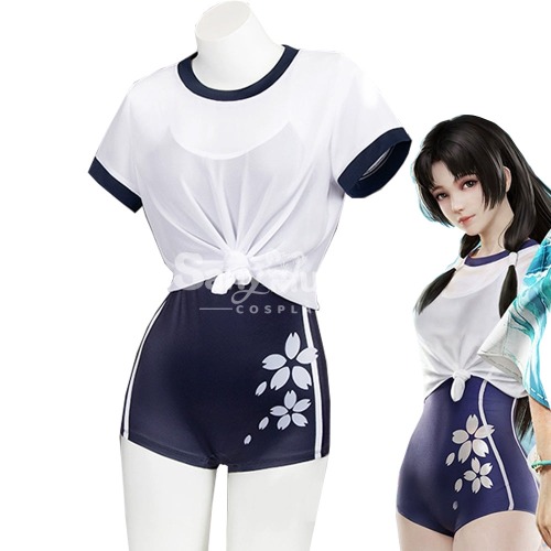 Game Naraka: Bladepoint Cosplay Swimsuit Kurumi Cosplay Costume - XL