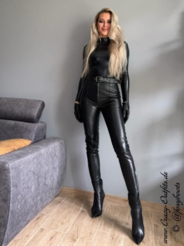 Leather trousers