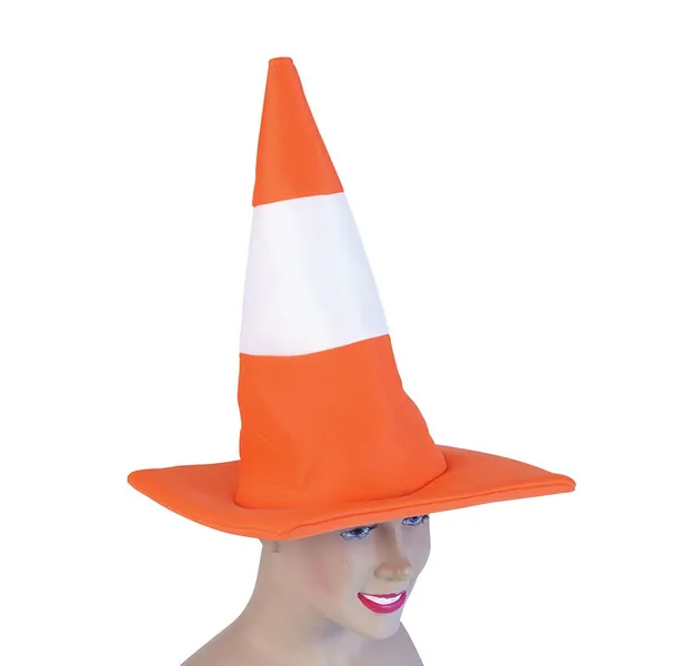 Traffic Cone Hat (Hats) - Unisex - One Size -