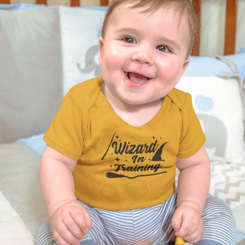 Wizard In Training Baby Bodysuit - 12 mos / Green