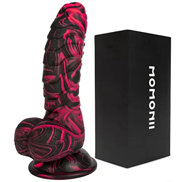 8.26 Inch Thick Fantasy Realistic Dildo Anal Toys - Colorful Safety Lifelike Penis with Strong Suction Cup for Hands-Free Play, Adult Sex Toy for Women Men and Couples (Large)