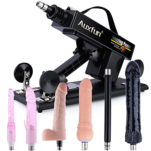 Sex Machine Thrusting Machines for Men Women,Love Machine Device Gun with 6 Attachments,3 XLR Connector Fucking Machine for Solo and Couples - 10 Piece Set