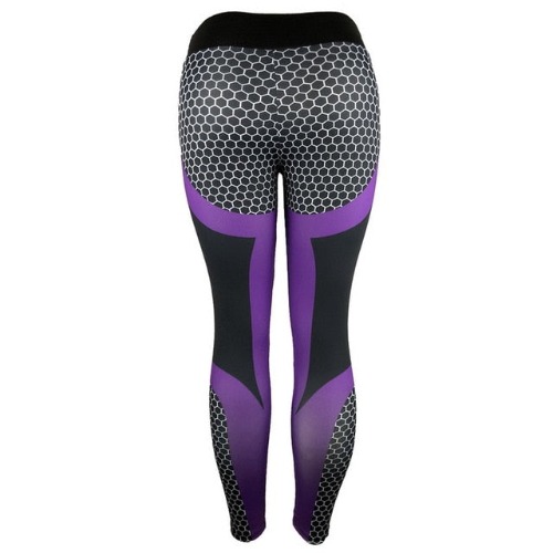 Push Up Yoga Fitness Leggings - PURPLE / M