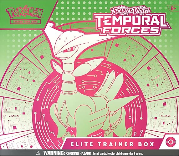 Pokemon TCG: Scarlet and Violet: Temporal Forces: Elite Trainer Box: Walking Wake - Multicolor