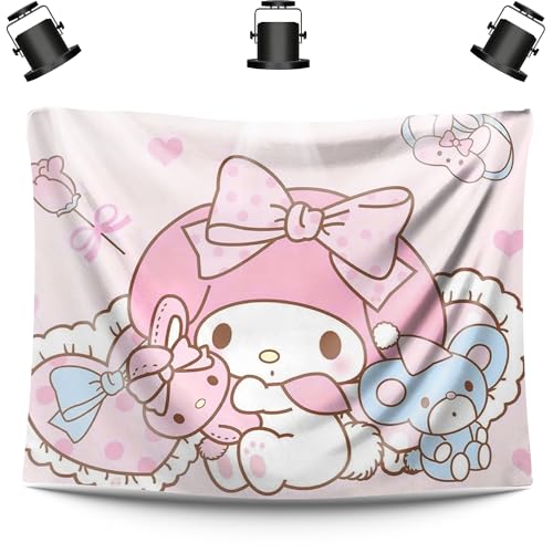 Cartoon Birthday Party Supplies Backdrop, Kawaii Cartoon Banner Party Decorations Living Room Tapestry for Bedroom Photography Background(BAN-MLD B) - BAN-Melody B
