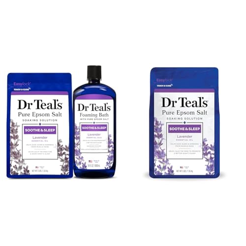 Dr Teal's Pure Epsom Salt Soak, Clarify & Smooth with Witch Hazel & Aloe Vera, 3 lbs - 3 Pound (Pack of 1)