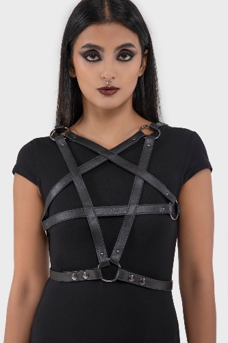 Hex Crest Harness | XL-XXL / Black / 100% Polyurethane