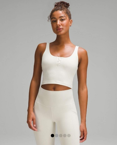 Lululemon Tank Top - Beige Align™ Ribbed Henley Womens