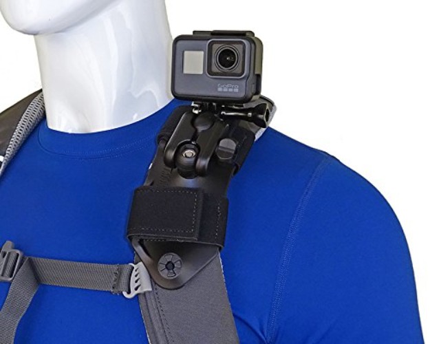 STUNTMAN Pack Mount - Backpack Shoulder Strap Mount for GoPro and Other Action Cameras - 