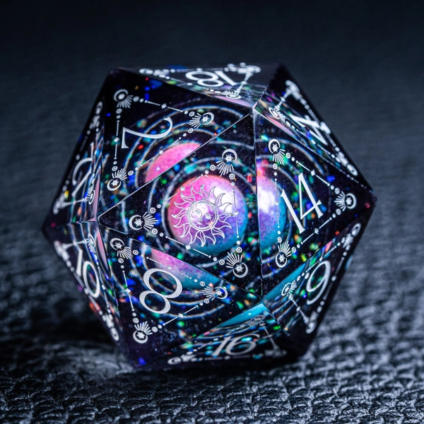 Full Set Handmade Resin Sharp Edge Dice