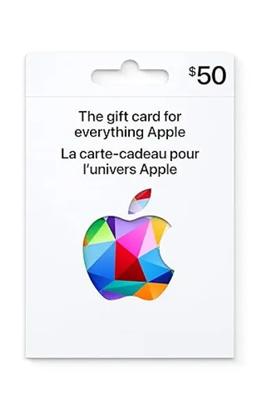 Apple Gift Card - App Store, iTunes, iPhone, iPad, AirPods, MacBook, accessories and more - 50 - Design may vary