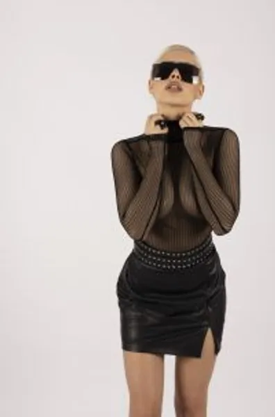 RETRO FUTURE SHEER IN LINE TURTLENECK - RetroFuture