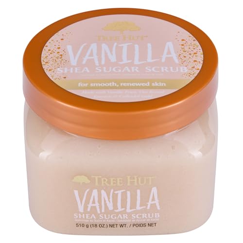 Tree Hut Vanilla Shea Sugar Exfoliating & Hydrating Body Scrub, 18 oz - Vanilla - 1.13 Pound (Pack of 1)