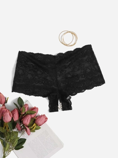 Plus Floral Lace Panty